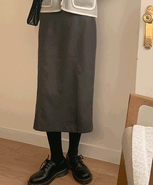 puse wool long skirt (3color)