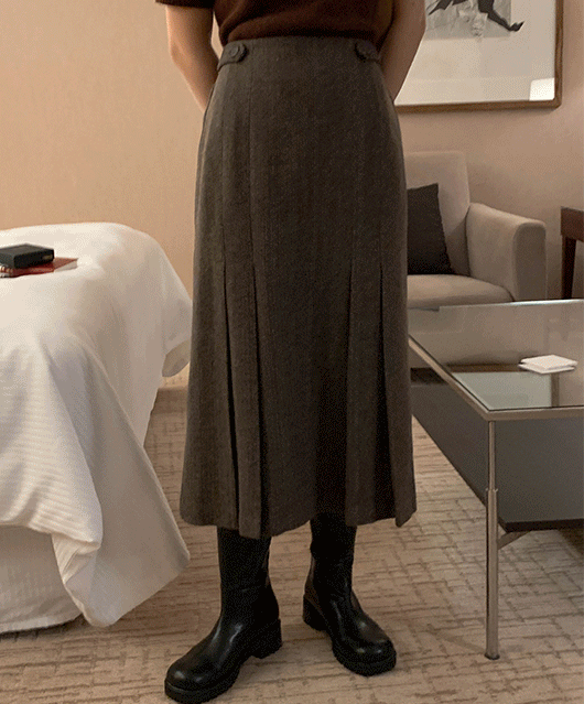 ✨울스커트✨ Amo wool long skirt (2color)