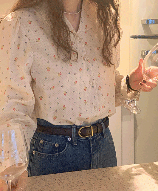 💍재진행/BEST상품💍 trenvi flower blouse (2color)