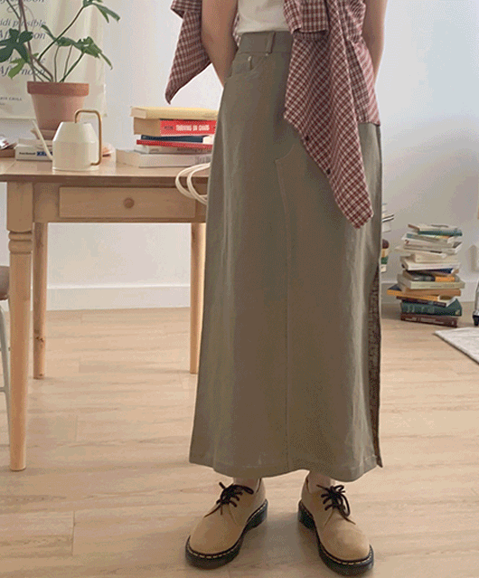 🥂린넨100%🥂 roto linen skirt (2color)
