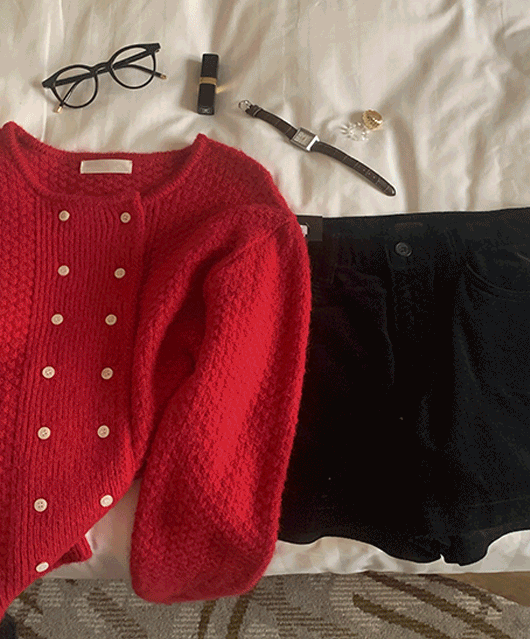💘울+알파카💘 maris knit cardigan (4color)