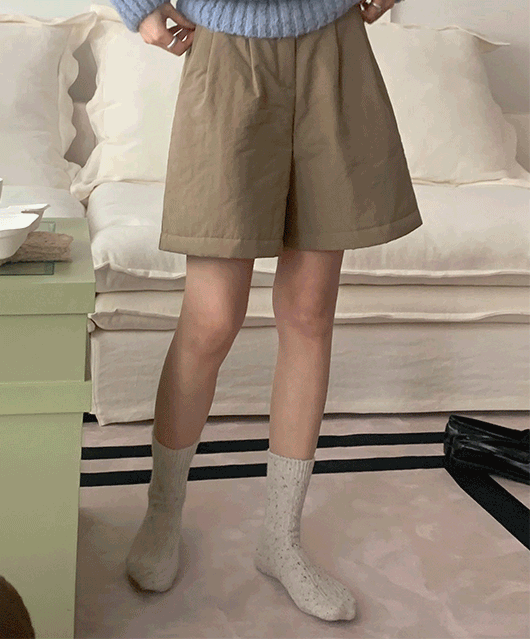 bagle padding half pants (3color)