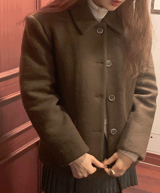 🤎울+알파카🤎 plum wool coat (3color)