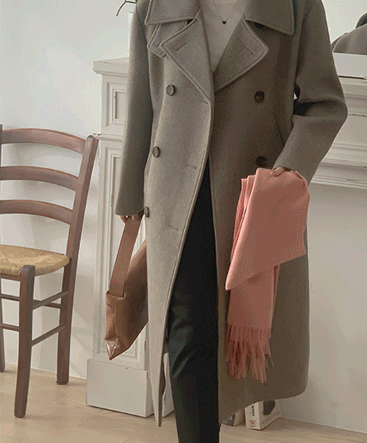 💙wool💙 oscar long coat (2color)