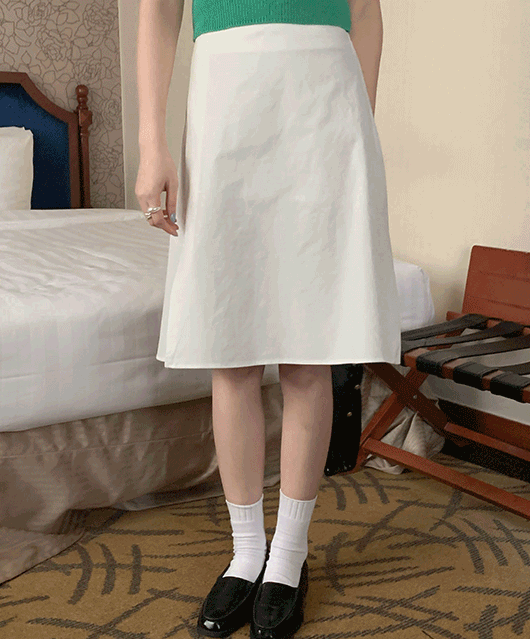 Edit cotton midi skirt (2color)