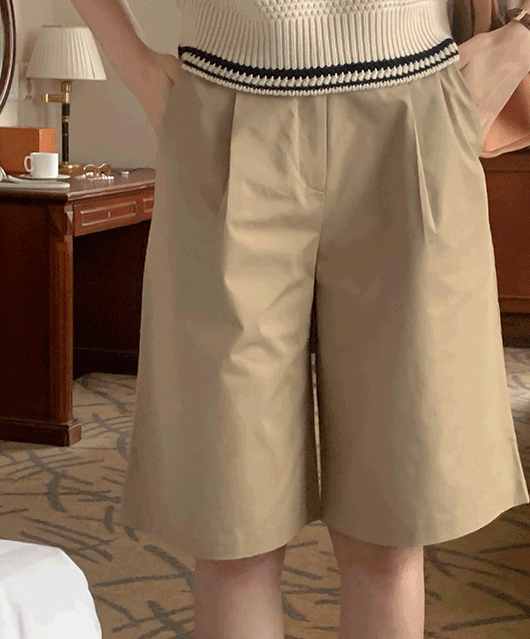 Cairo cotton half pants (2color)