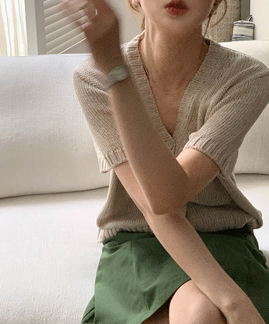 ☘️린넨함유☘️ Fela linen cardigan (4color)