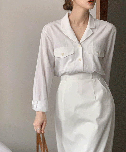 🧵린넨함유🧵 Away linen cotton shirts (2color)