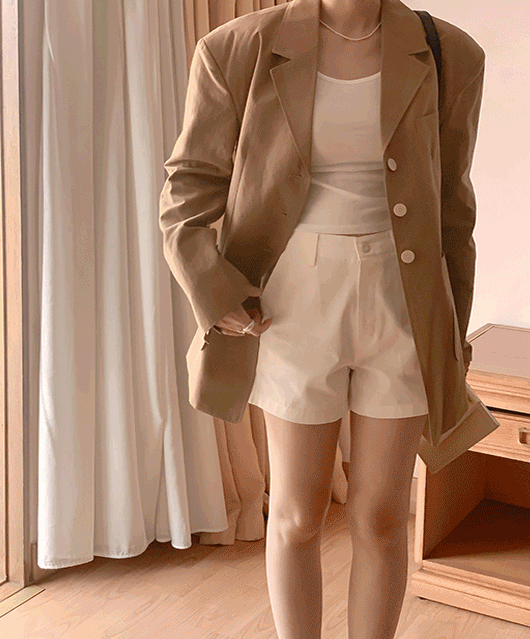 🎈린넨80%🎈 Charlie linen over-fit jacket (2color)