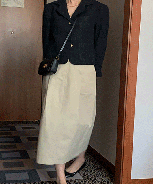 Wina cotton long skirt (2color)
