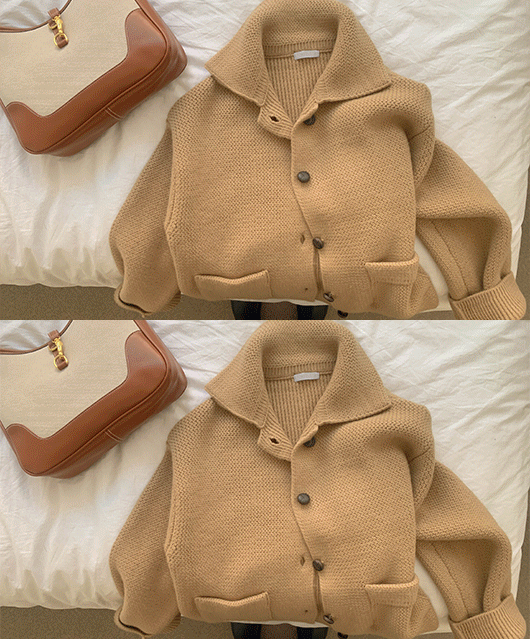 👢WOOL👢 Undos wool knit cardigan (3color)