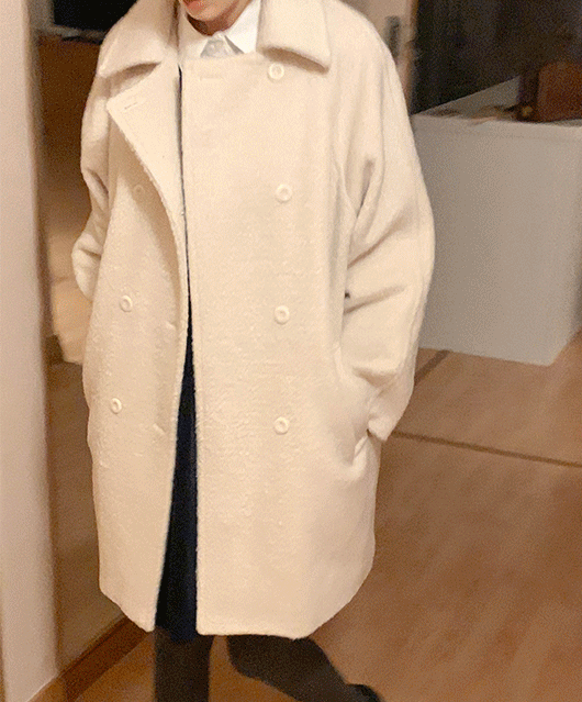 🤍울40%🤍 Perea boucle wool coat (2color)