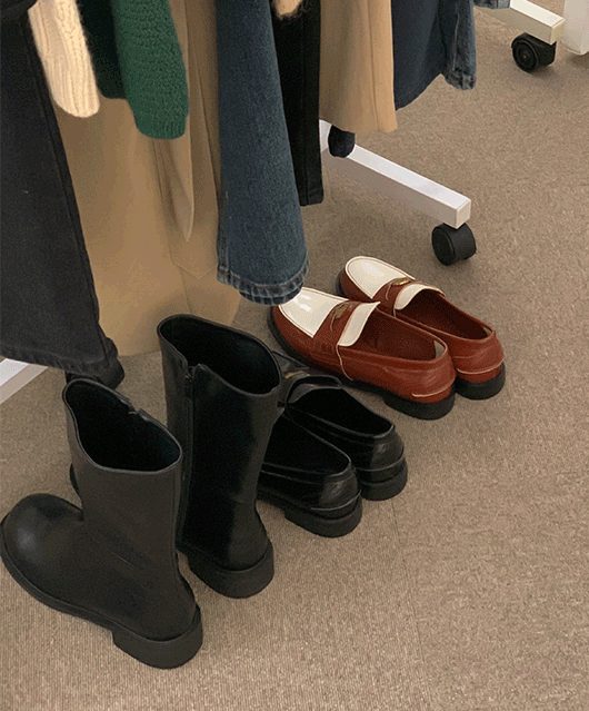 🔑모델소장🔑 Kelly half leather boots