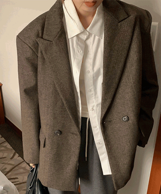 💛울50%/헤링본💛 Ottie wool jacket (2color)