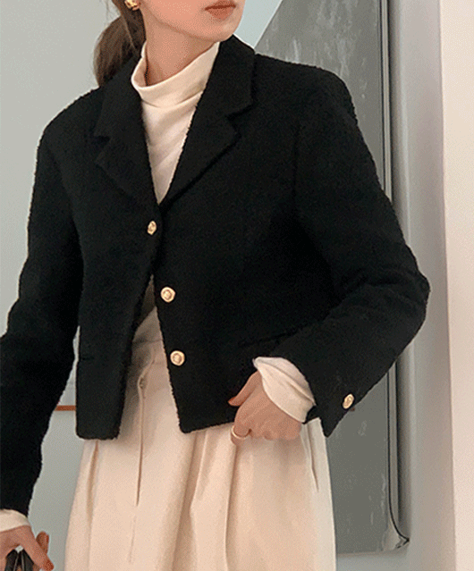 🖤울100%🖤 Nomaut short wool jacket (3color)