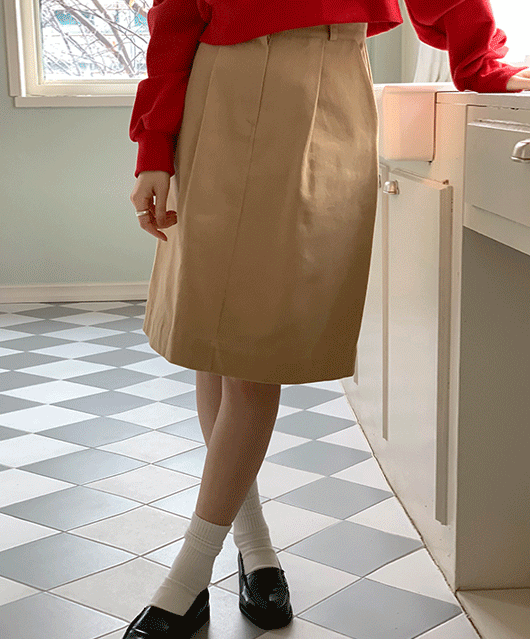 Roaju pintuck skirt (2color)