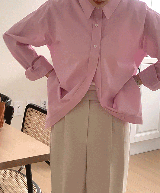 킨사 코튼 셔츠 (2color)