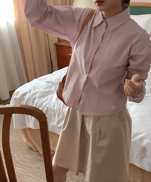 🎀기획상품/크롭셔츠🎀 테로 코튼 셔츠 (5color)