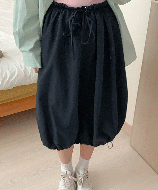 💎벌룬/스트링💎 Baw long skirt (2color)