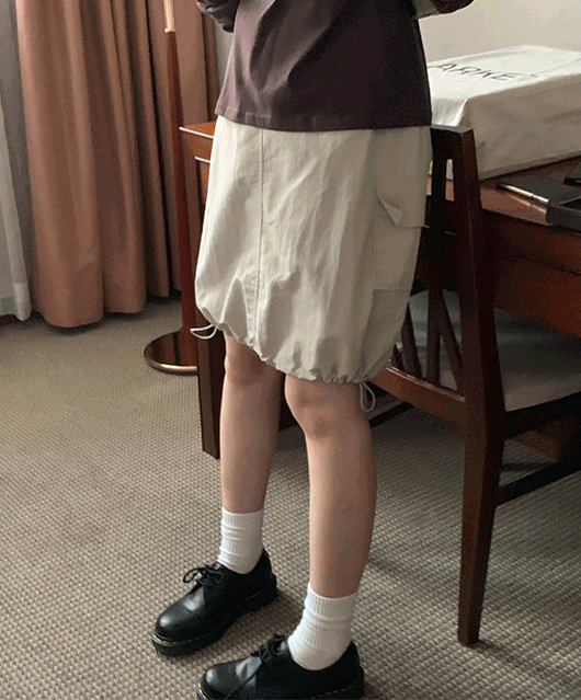 Kefe half string skirt (3color)